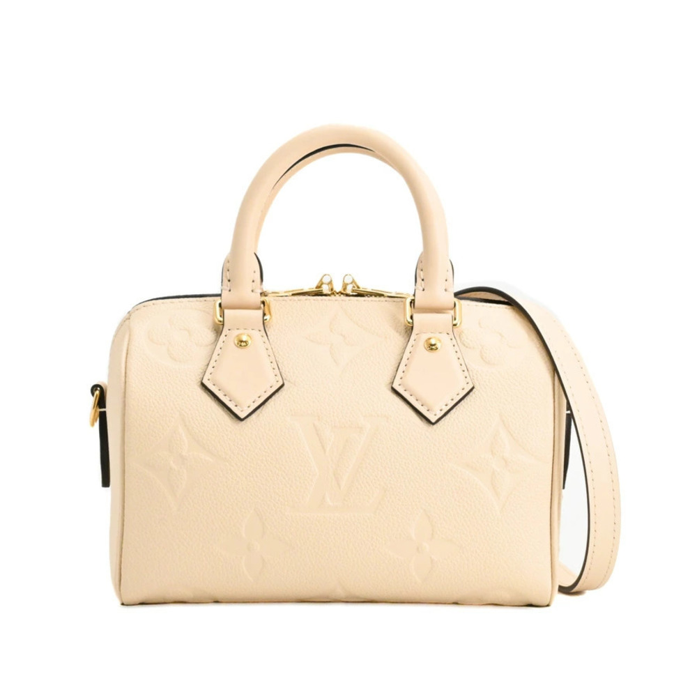 Louis Vuitton Speedy Bandouliere Boston Bag Cream